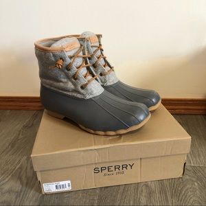 Sperry Saltwater Wool Embossed Duck Boots